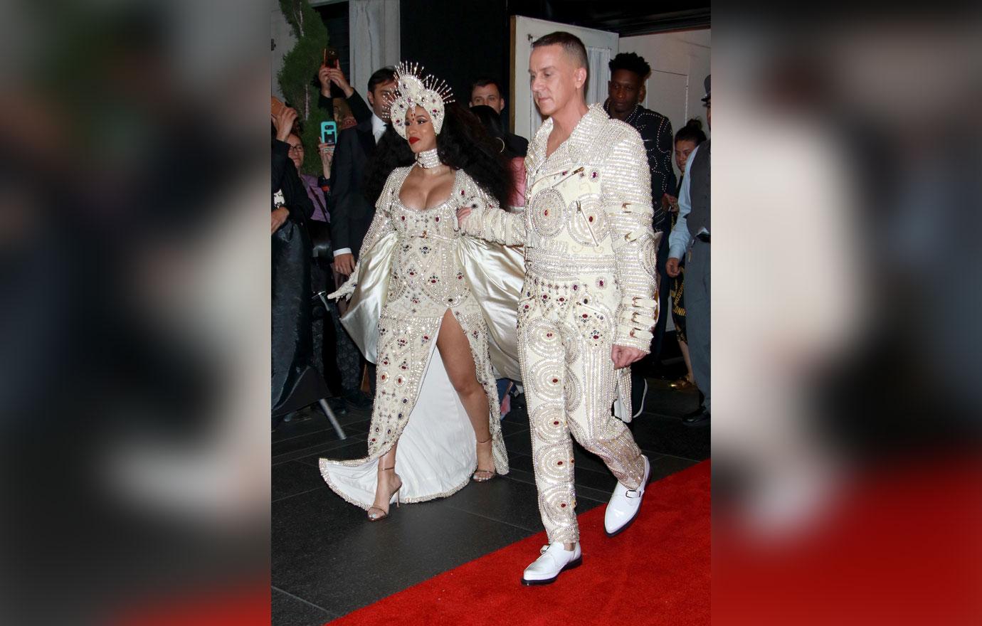 Cardi B and Jeremy Scott head out for The Met Gala