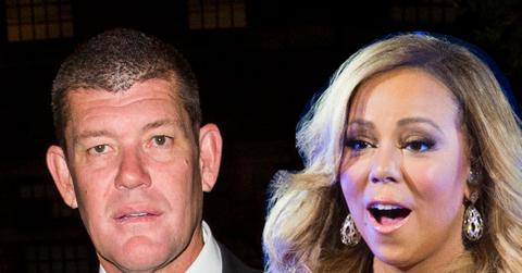 James Packer and Jodhi Meares arrive at the theatre