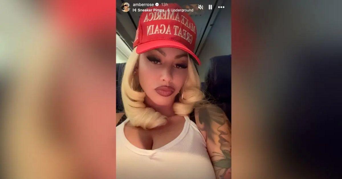 image of Amber Rose said Nicki Minaj has a 'right to her own political opinion.'