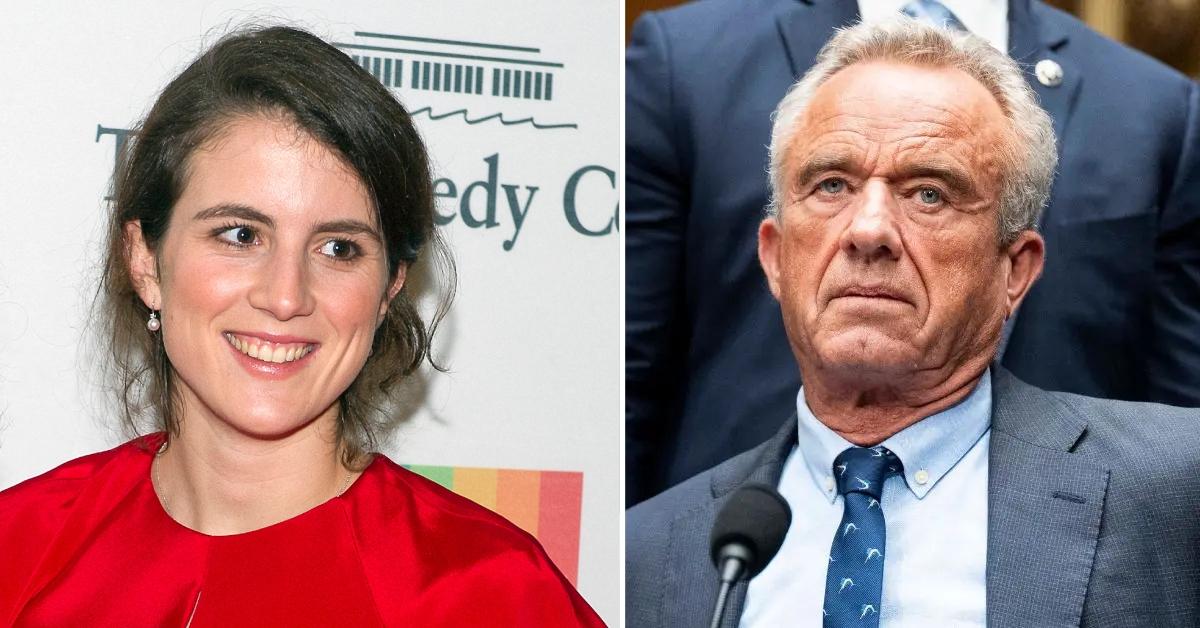 Split photo of Tatiana Schlossberg and Robert F. Kennedy Jr.