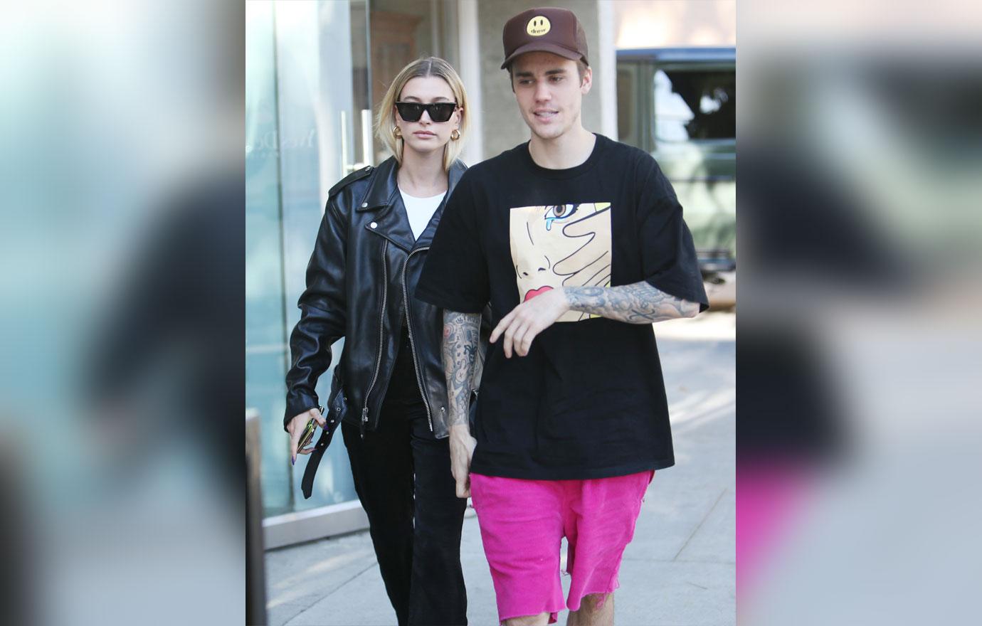 Justin Bieber and Hailey Rhode Bieber out and about, Los Angeles, USA - 23 Nov 2019