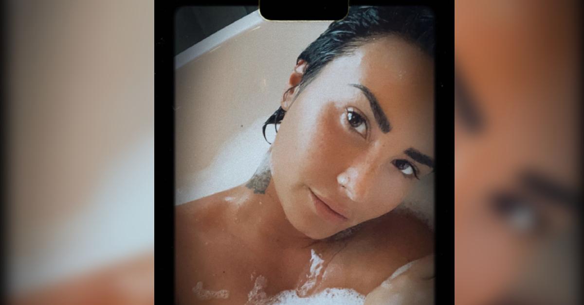 Demi Lovato Posts Naked Pic From The Bathtub Saying That Is Where They &apo...