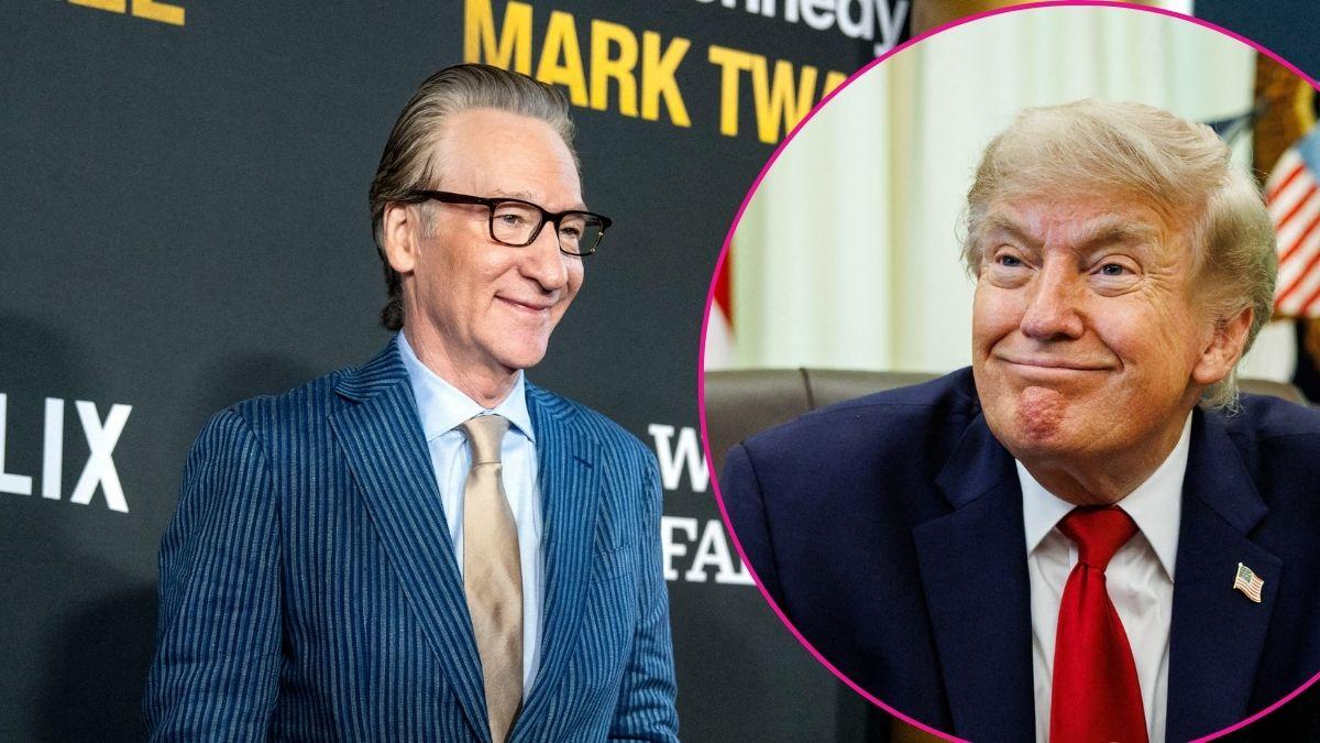 Composite photo of Bill Maher and Donald Trump.