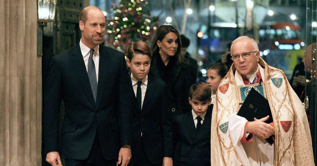 image of prince William, Kate Middleton, prince George, prince Louis and princess Charlotte 