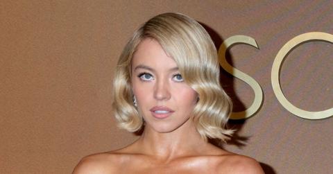 sydney sweeney silver dress