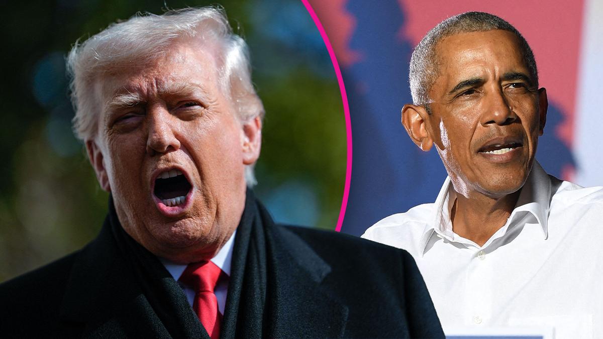Composite photo of Donald Trump and Barack Obama.