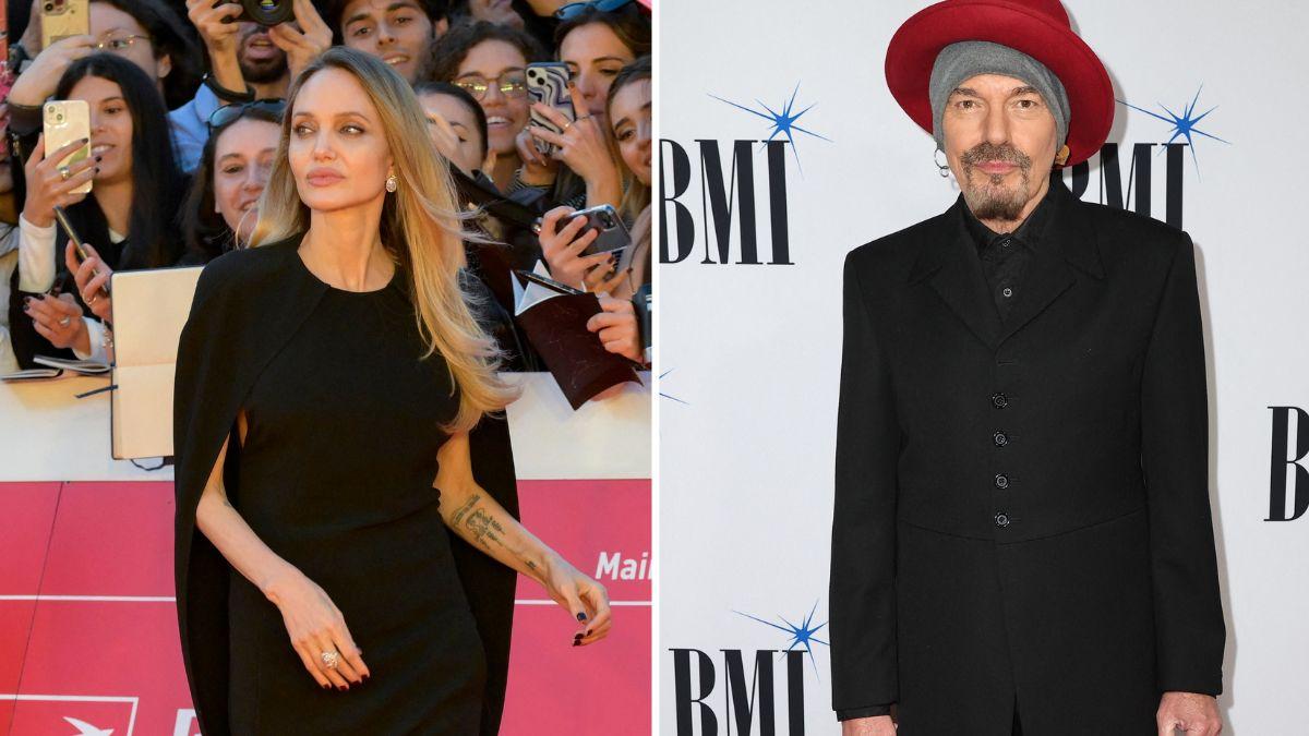 Split photo of Angelina Jolie and Billy Bob Thornton.