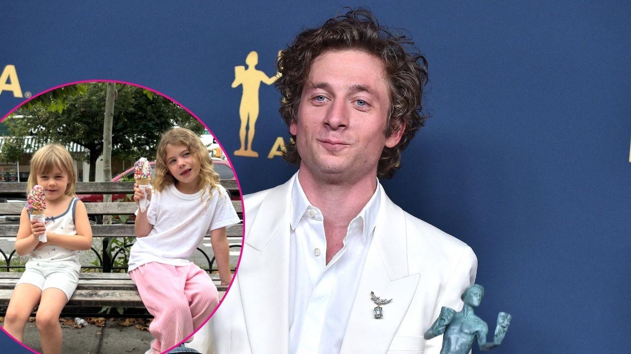 Split of Jeremy Allen White's daughters; Jeremy Allen White.