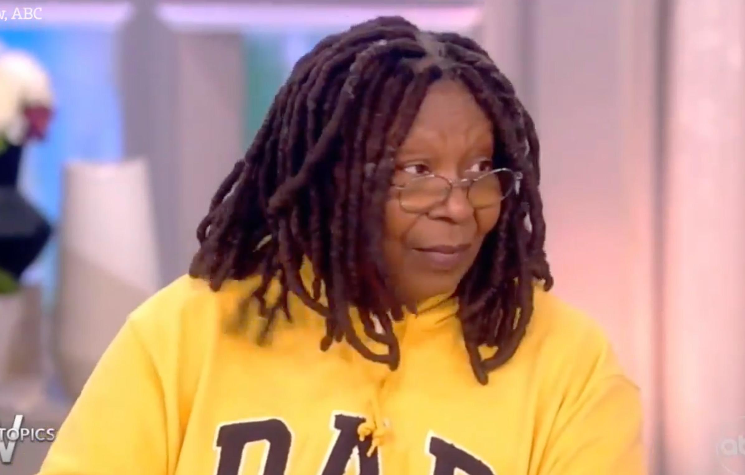 the views joy behar throws shade at whoopi goldberg after mindless behavior