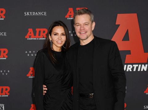 Matt Damon's Daughters Make Rare Appearance At 'Air' Premiere: Photos