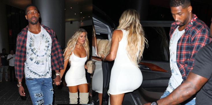 Khloe kardashian tristan thompson kiss miami pp