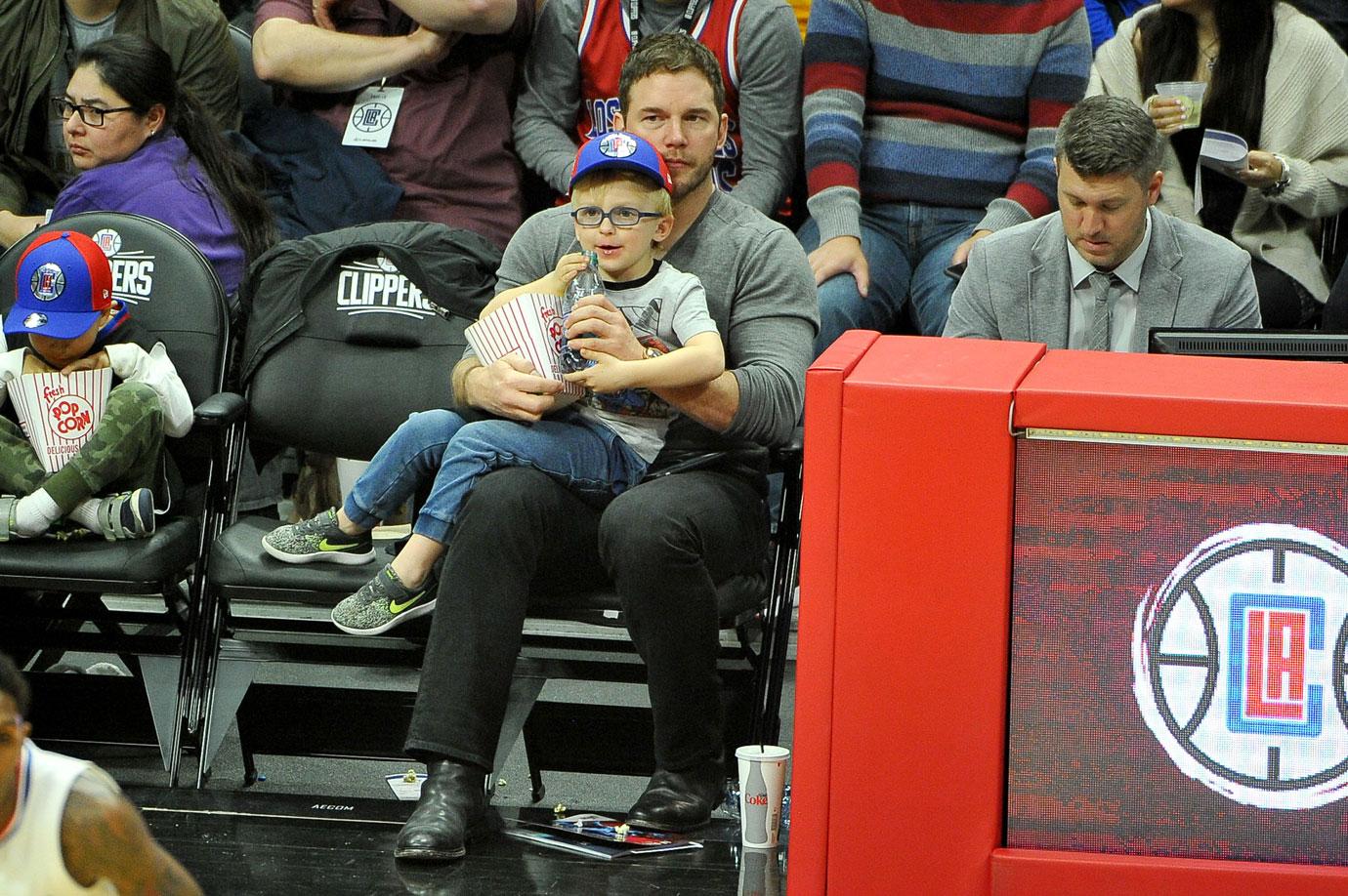 Chris pratt son basketball game