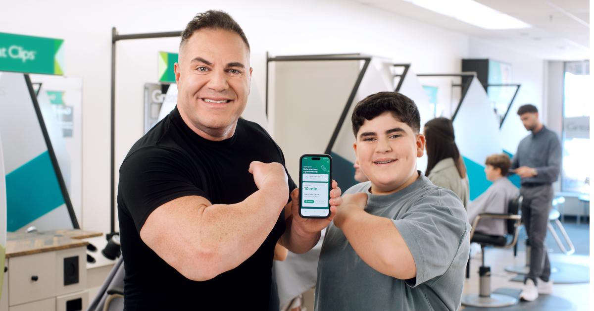 Image of A.J. and Big Justice partnered with Great Clips to help kids feel fresh for back-to-school.