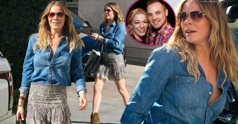 leann rimes short skirt los angeles