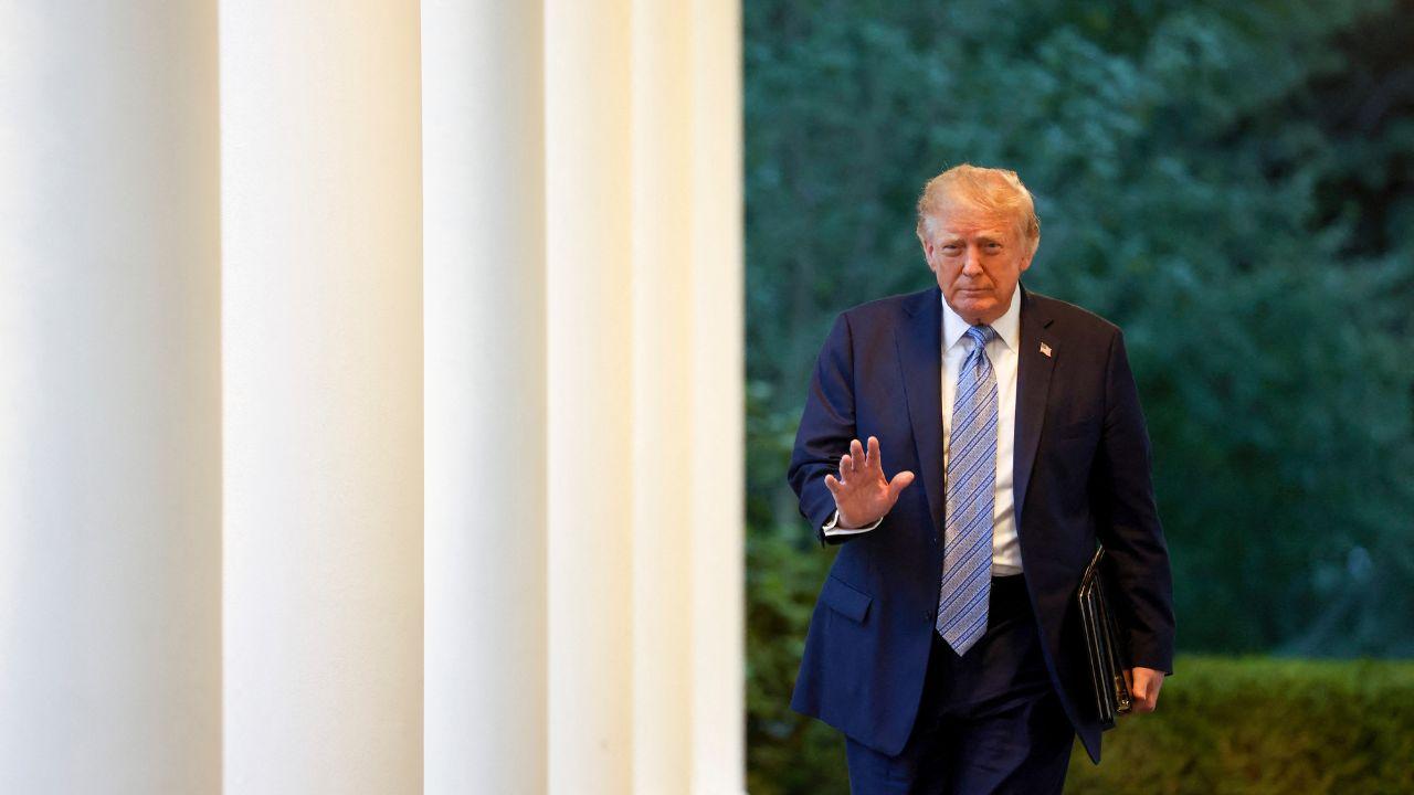 Image of Donald Trump was criticized for dumping live small fish in a pool of chlorinated water.
