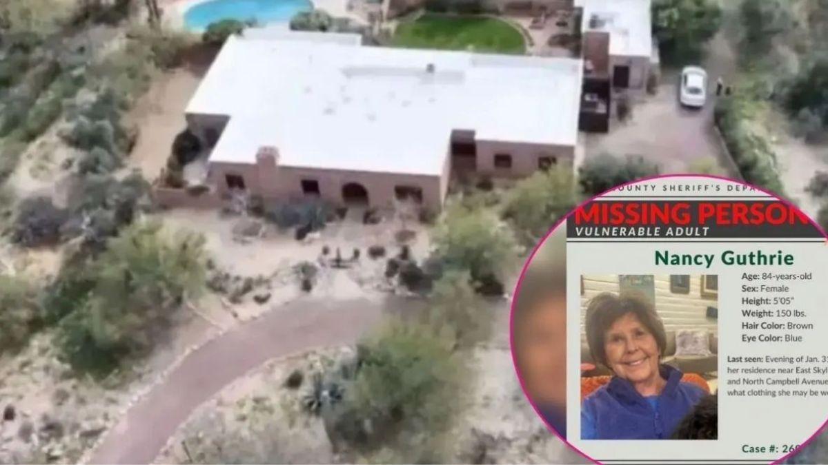 image of Nancy Guthrie's blood was found outside her home.