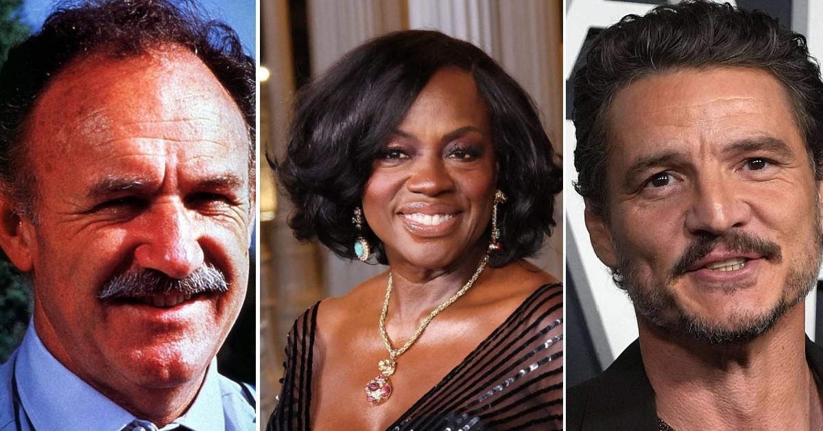 Composite photo of Gene Hackman, Viola Davis and Pedro Pascal