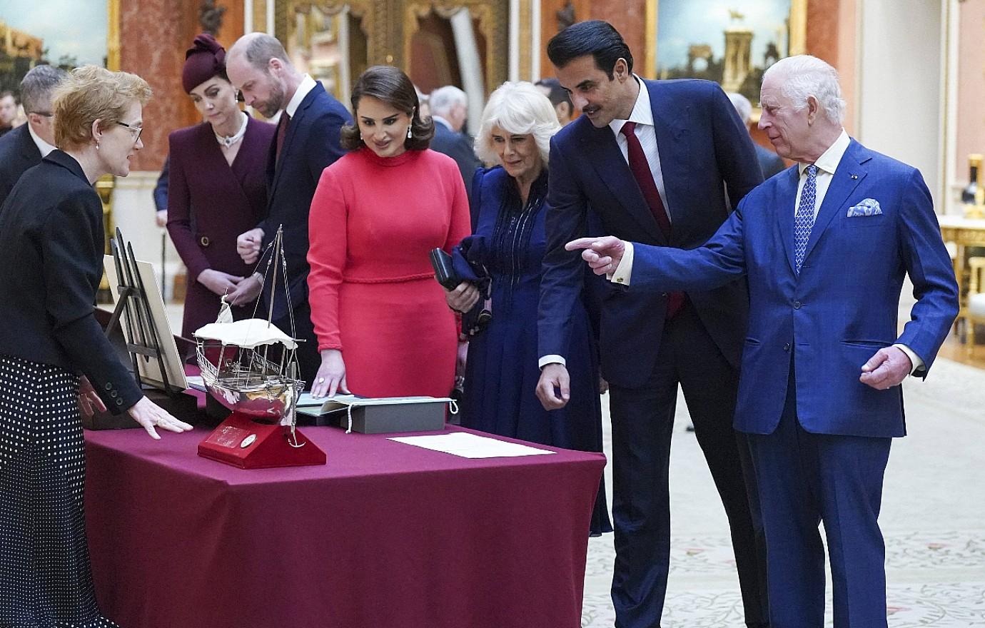 royal qatar visit kate middleton william charles camilla