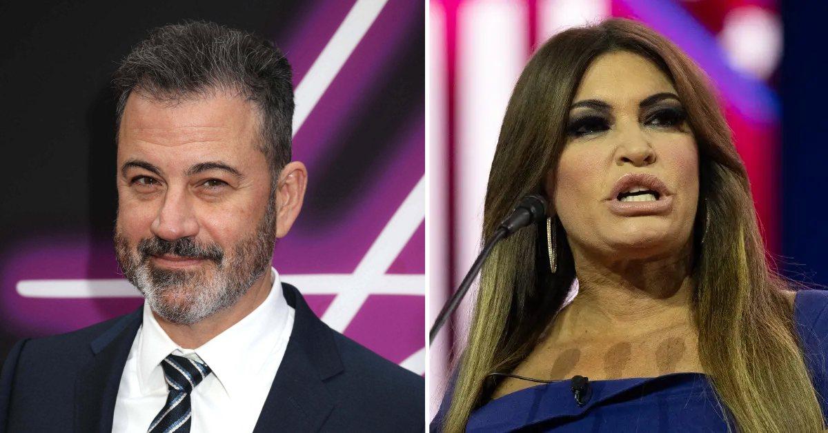 Composite photo of Jimmy Kimmel and Kimberly Guilfoyle.