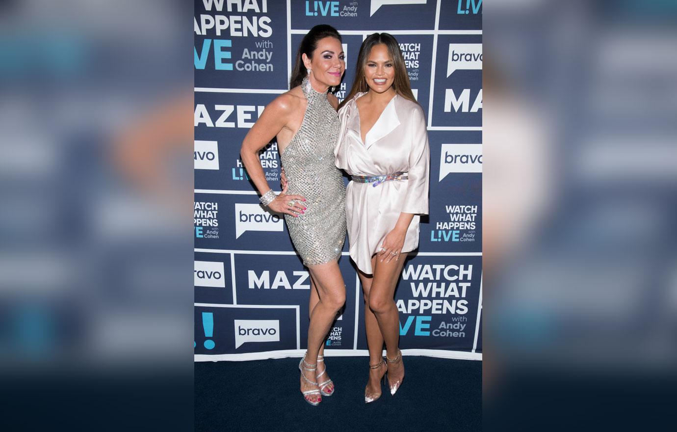 Chrissy Teigen With Luann De Lesseps 'WWHL' Banned Drunk