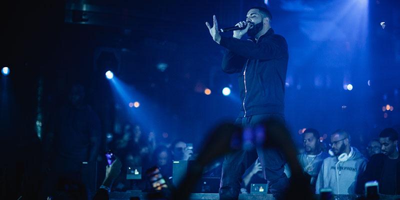 Drake Performs to a Sold Out Crowd in Las Vegas at OMNIA Nightclub Inside Caesars Palace, Saturday, Oct. 6