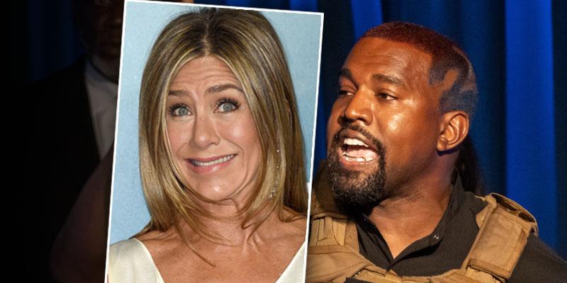 ee Kanye's Reaction To Jennifer Aniston Saying Not To Vote For Him