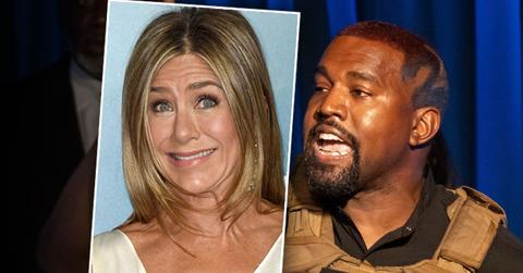 ee Kanye's Reaction To Jennifer Aniston Saying Not To Vote For Him