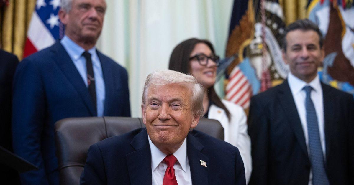 image of Donald Trump later dismissed the protests as 'hate America rallies.'