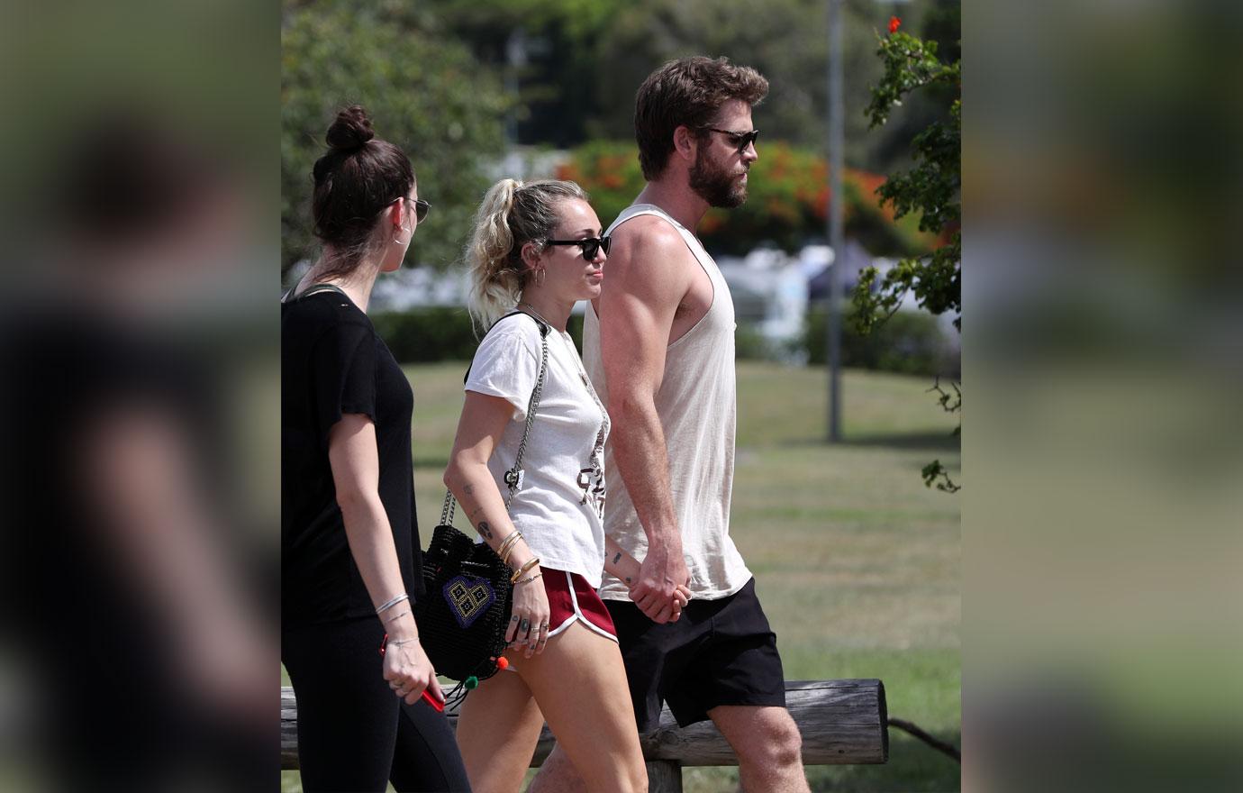 Liam Hemsworth And Miley Cyrus Sighting At Burleigh Heads &#8211; January 11, 2018