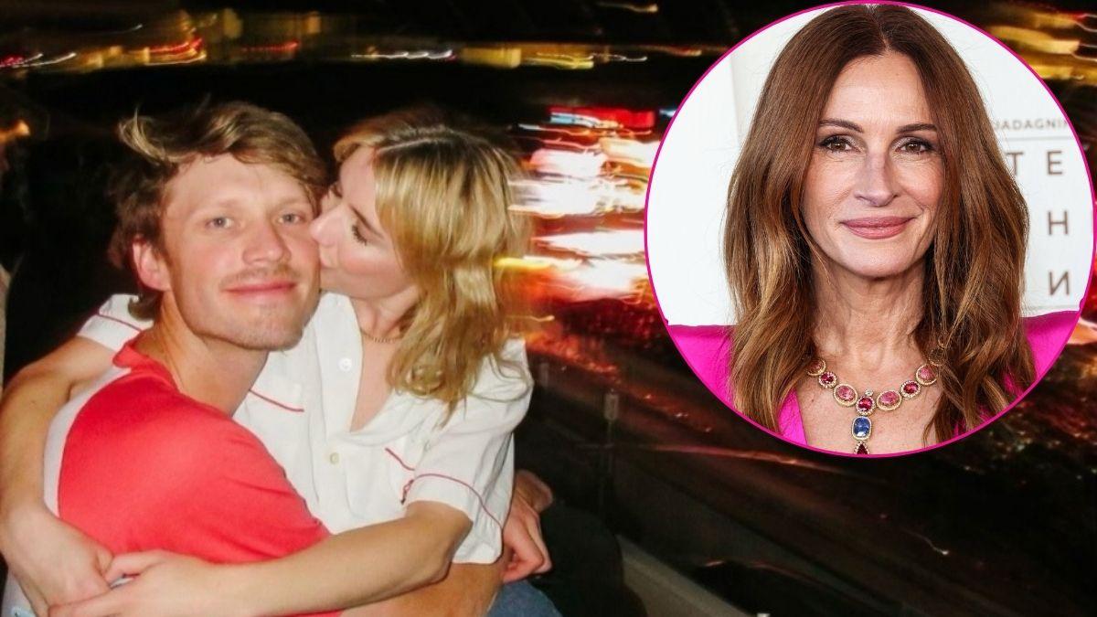Split photo of Cody John & Emma Roberts & Julia Roberts