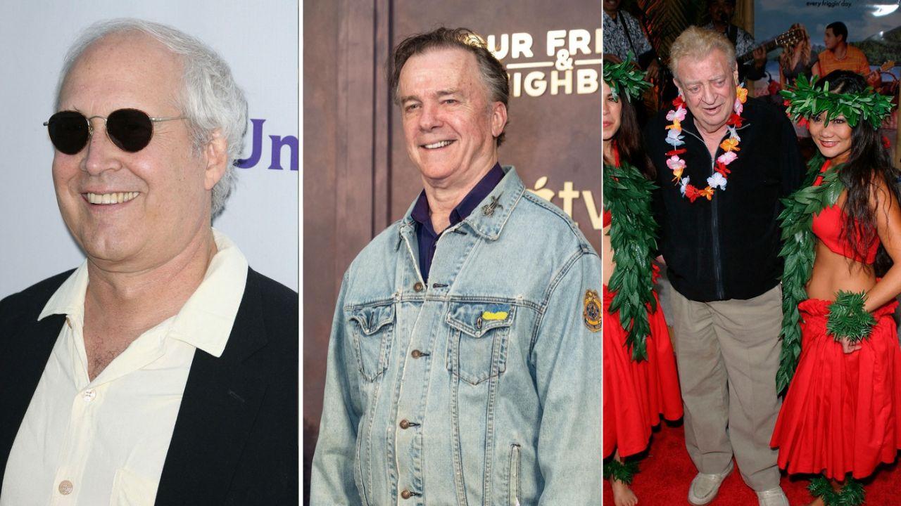 Image of Chevy Chase, Michael O'Keefe, and Rodney Dangerfield
