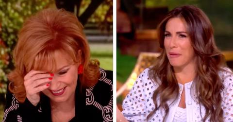 Split photo of Joy Behar and Alyssa Farah Griffin