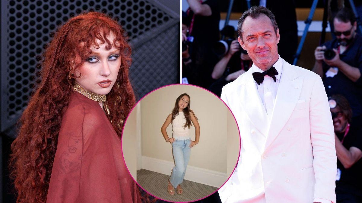 image split of Jude law, ada, Chappell roan