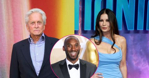 Image of Michael Douglas Reminisces About Kobe Bryant's Early Days Dropping by Zeta-Jones' Home