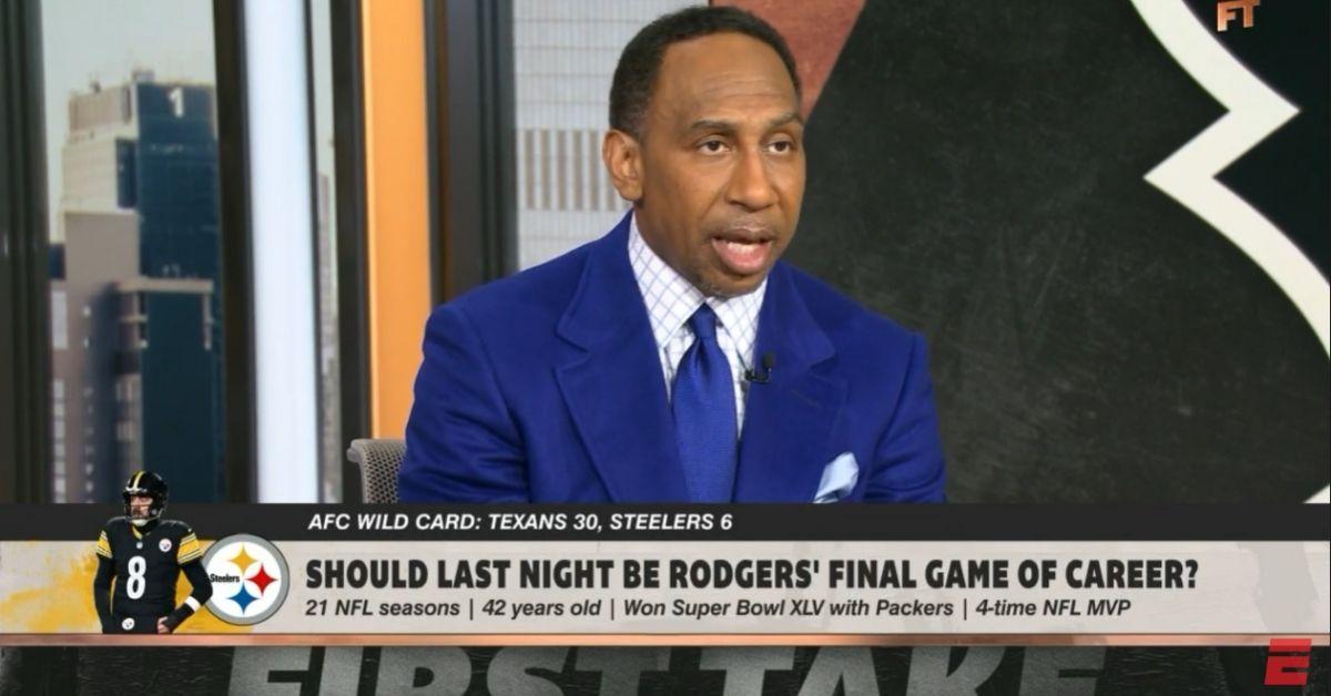 image of Stephen Smith made an on-air mistake during an ESPN broadcast.