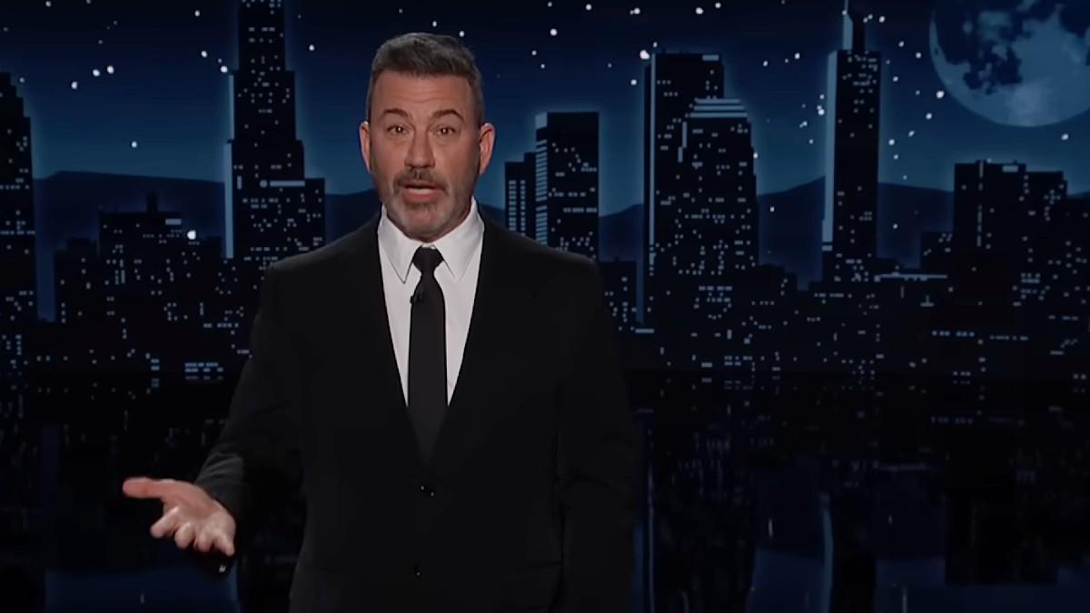 image of Jimmy Kimmel frequently brings up the president on his show. 