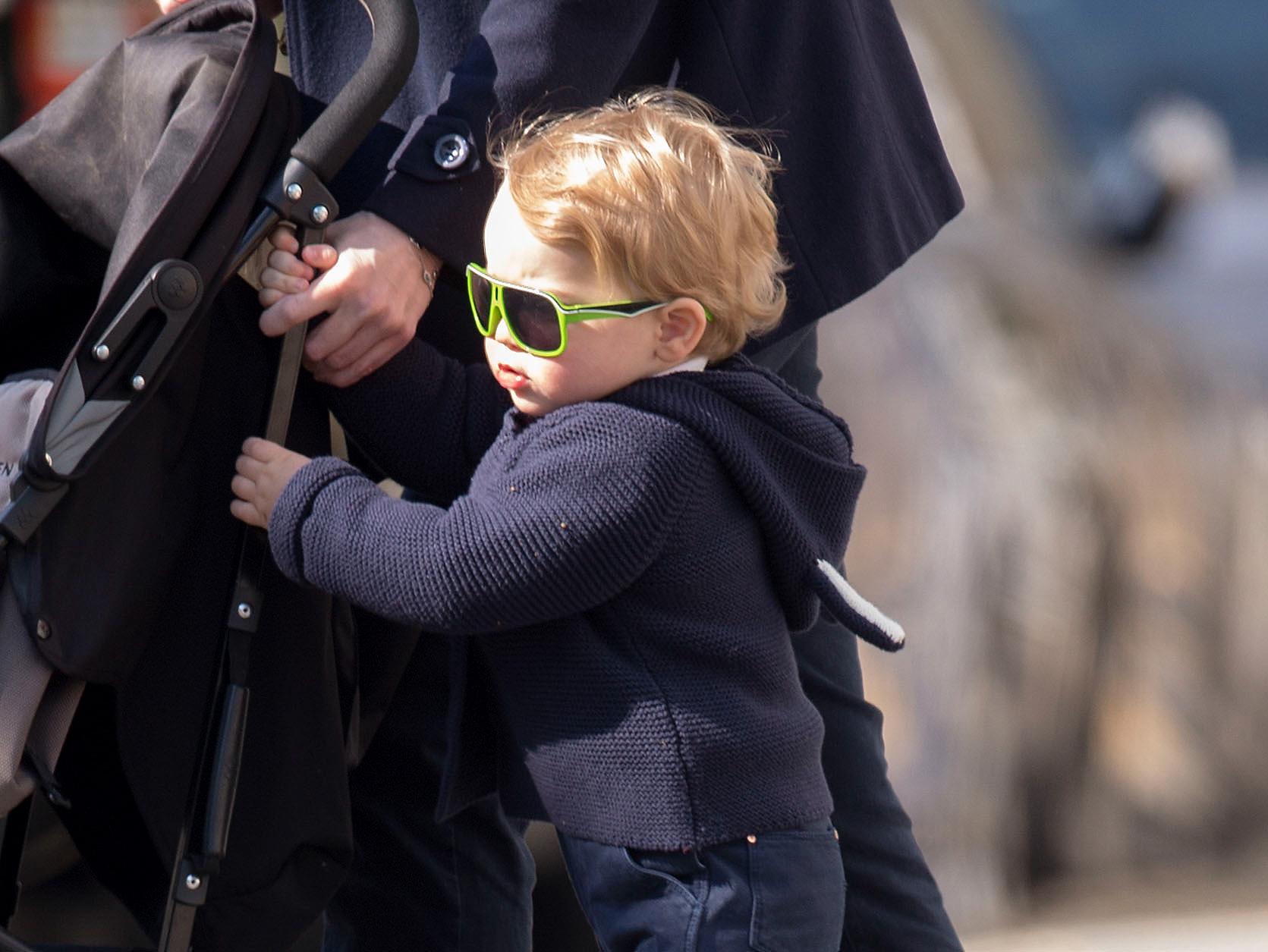 *EXCLUSIVE* His Royal Highness Prince George looks more like his Royal Coolness **USA, Canada ONLY** **MUST CALL FOR PRICING**