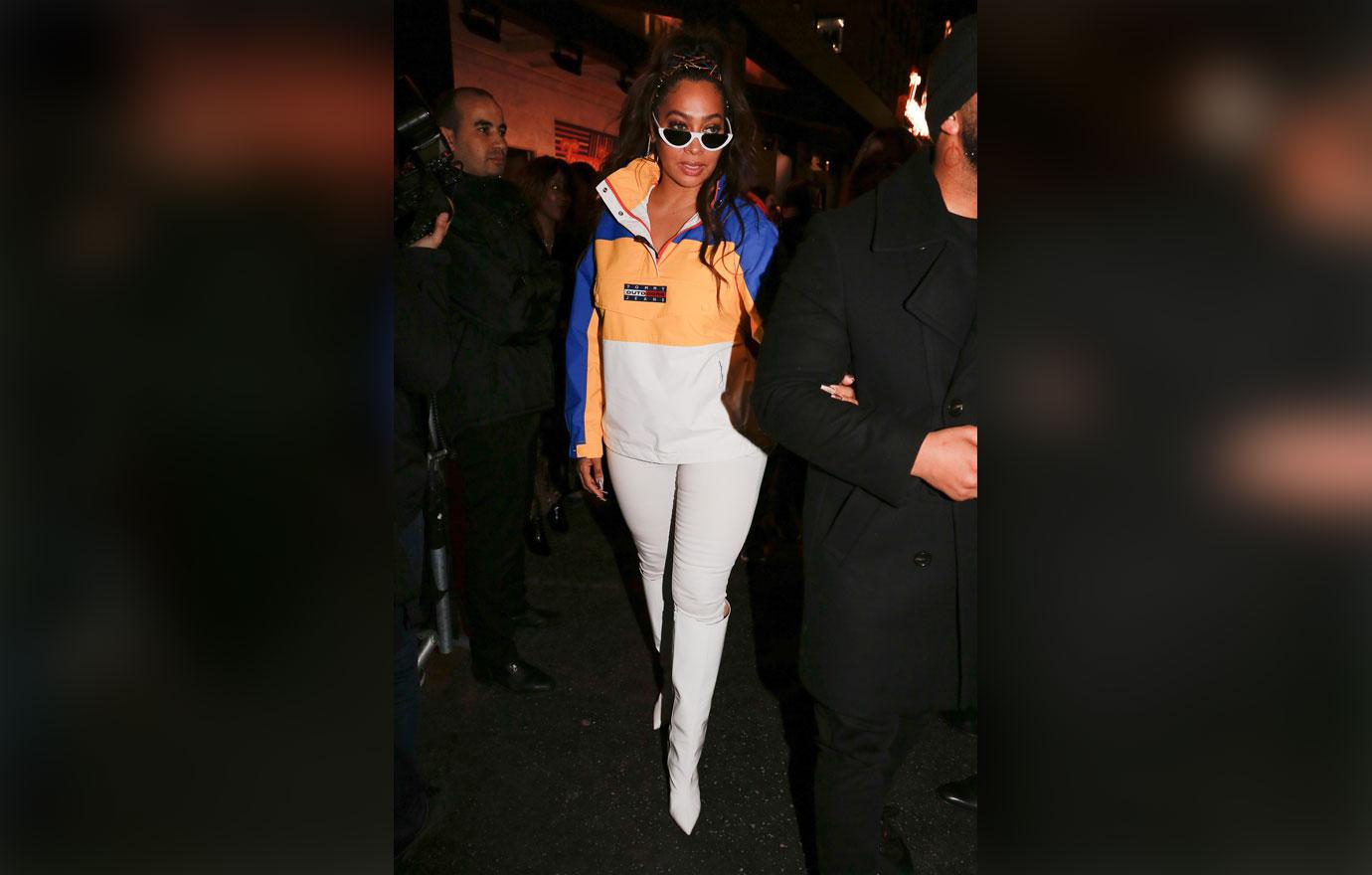 LaLa Anthony leaving Tommy Hilfiger Tommy Now show during Paris Fashion Week 2019