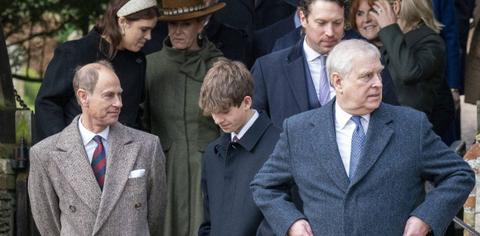 prince andrew sarah ferguson attend royal christmas walk