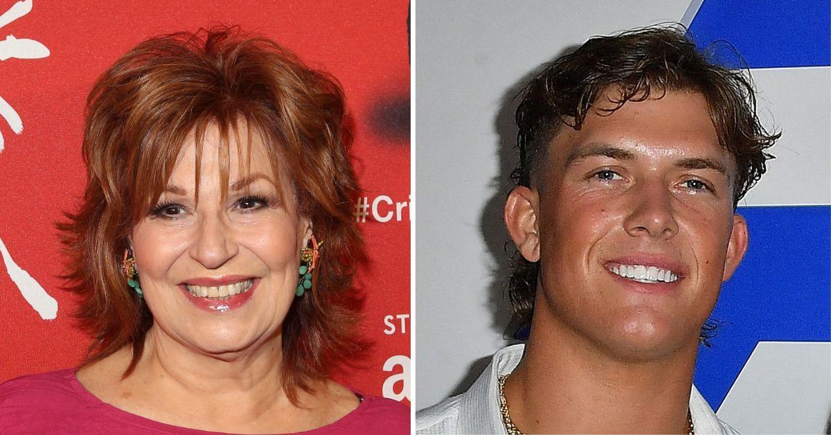 split photo of Joy Behar & Jaxson Dart 