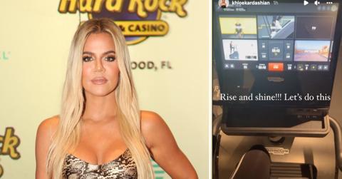 khloe kardashian back on gym grind amid tristan thompson drama p