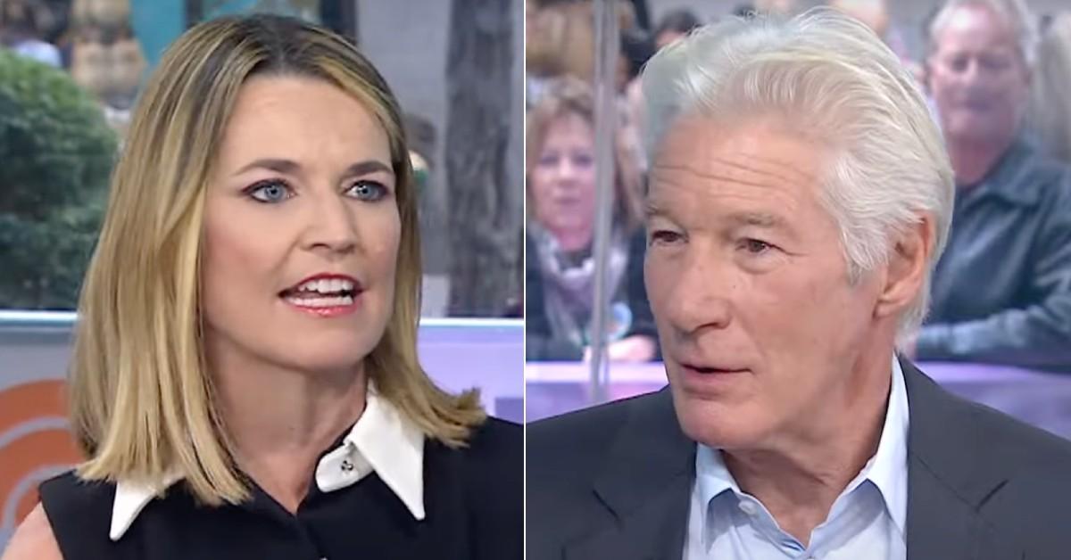 richard gere flips off savannah guthrie pp