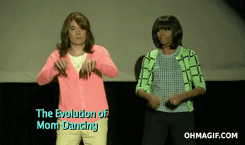 Michelle obama evolution of mom dancing