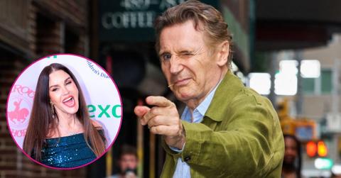 Composite Photos of Janice Dickinson and Liam Neeson