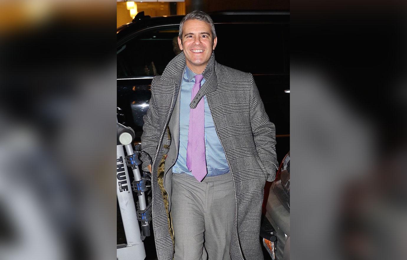 Andy Cohen is all smiles as he arrives to &#8216;Watch What Happens Live!&#8217;