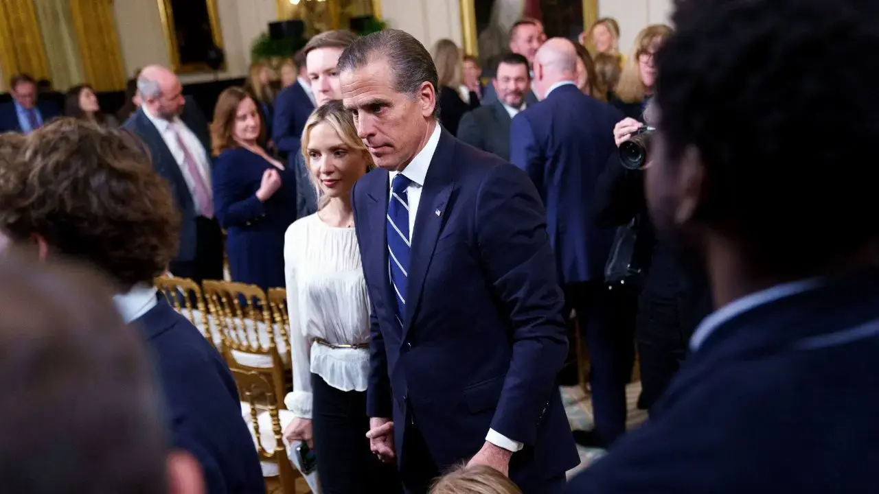 Image of Hunter Biden discussed how his father's illness affects his sobriety.