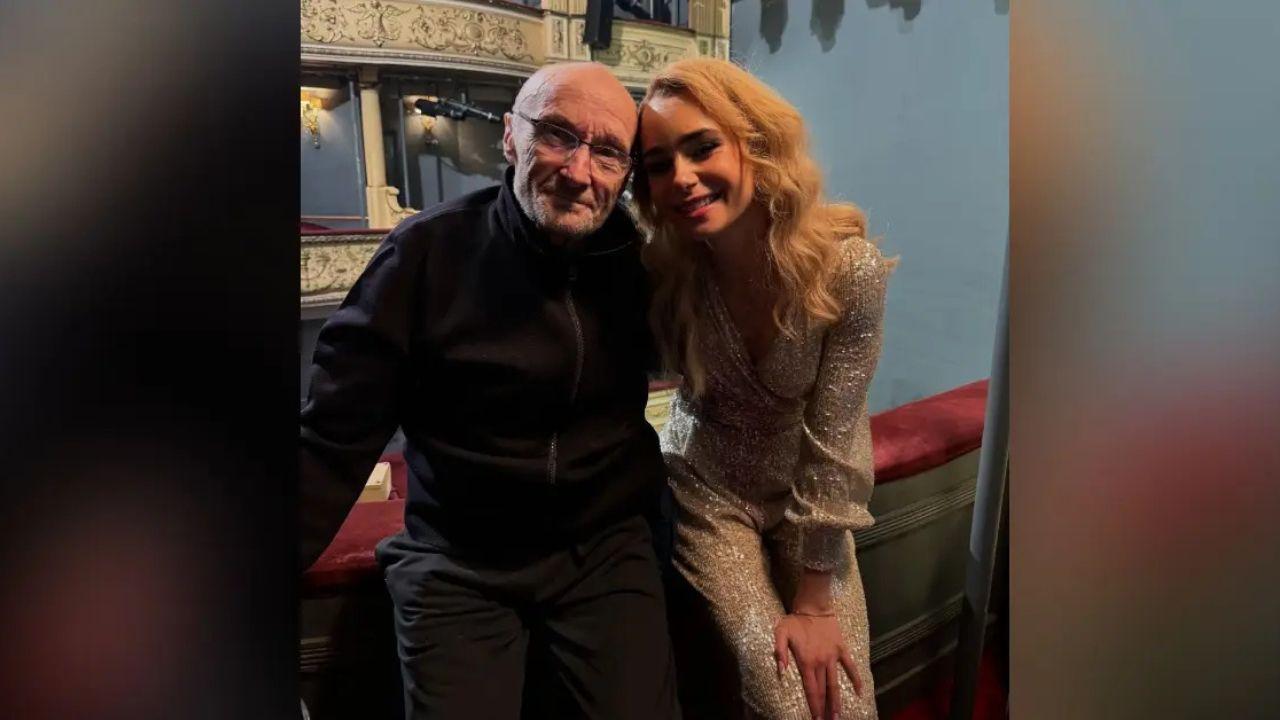 photo of Lily Collins and her siblings had to make decisions about dad Phil Collins while he was on life support.
