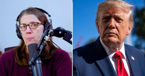 Split image of Mary and Donald Trump.
