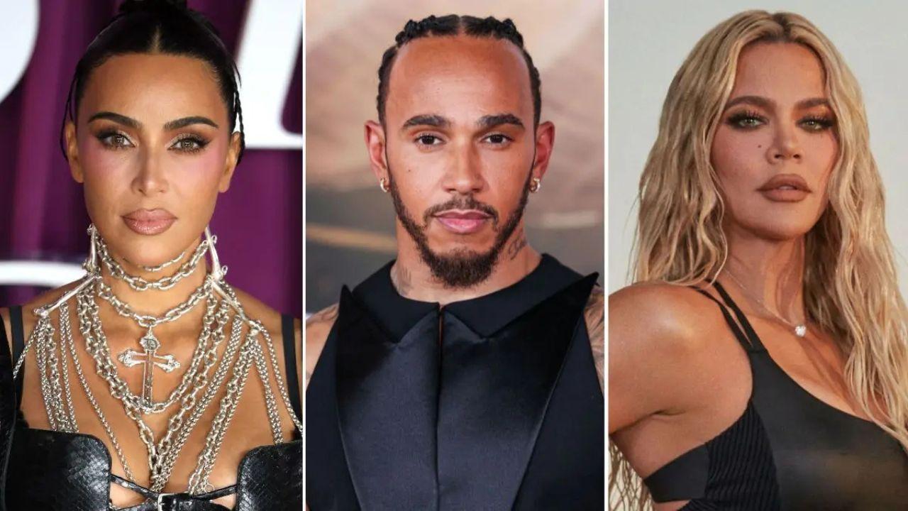 Photo of Fans believed the hand belong to a friend of Kim Kardashian's boyfriend Lewis Hamilton.