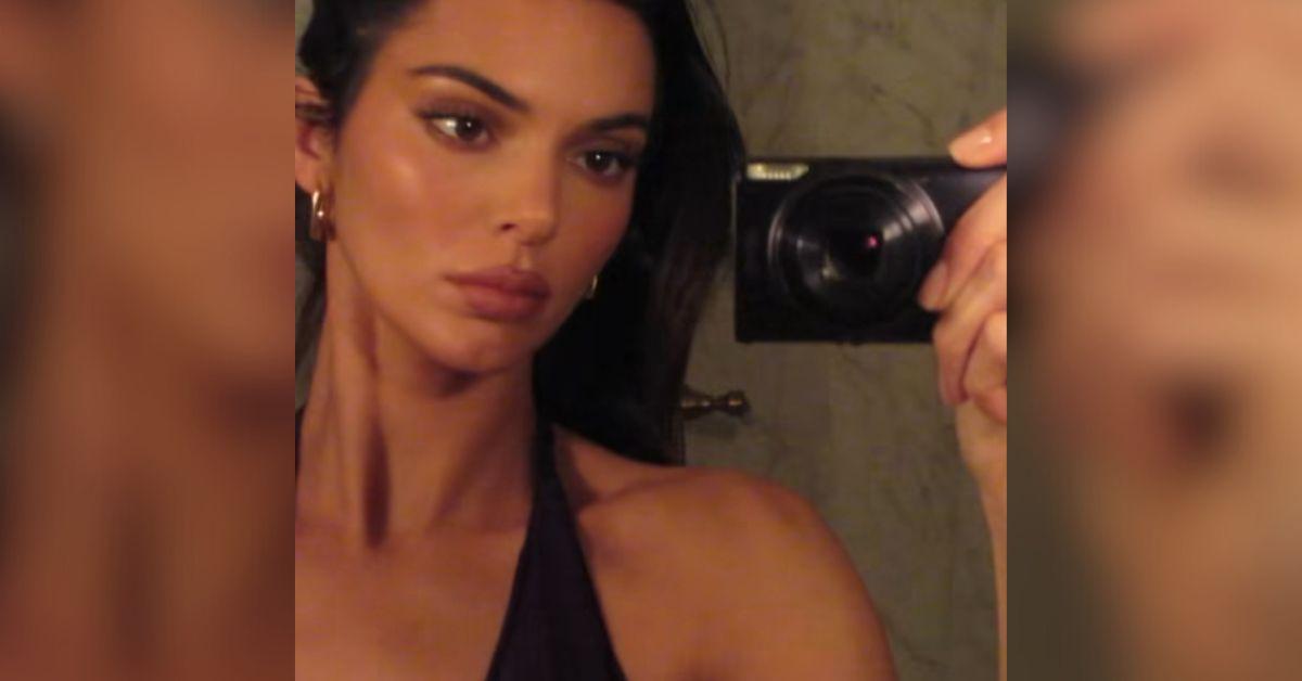 kendall jenner braless plunging bodysuit photo